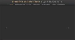 Desktop Screenshot of brasseriedesbrotteaux.com